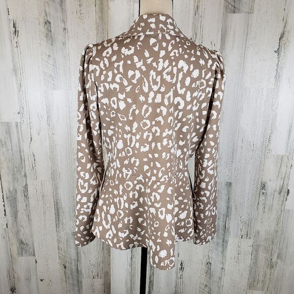 Andree By Unit Peplum Blazer Sz L - Picture 5 of 7